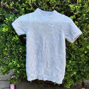 Zara Soft Gray Crewneck Sweater